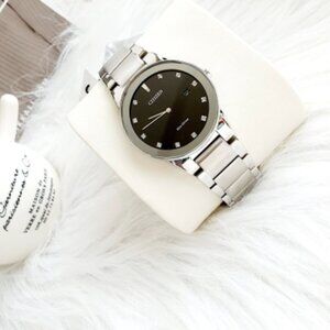 Citizen Eco-Drive Men's Axiom Diamond Accents Silver Watch 40MM